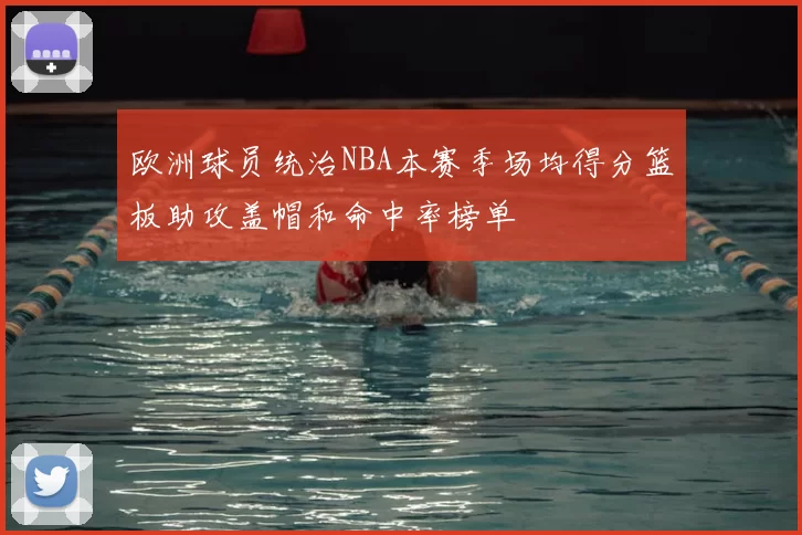 欧洲球员统治NBA本赛季场均得分篮板助攻盖帽和命中率榜单