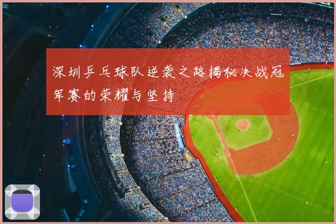 深圳乒乓球队逆袭之路揭秘决战冠军赛的荣耀与坚持