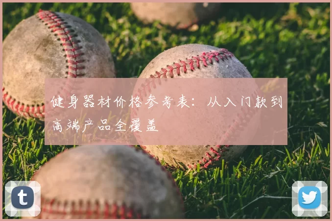健身器材价格参考表：从入门款到高端产品全覆盖