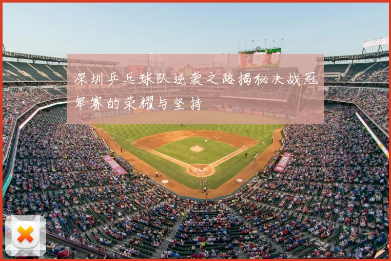 深圳乒乓球队逆袭之路揭秘决战冠军赛的荣耀与坚持